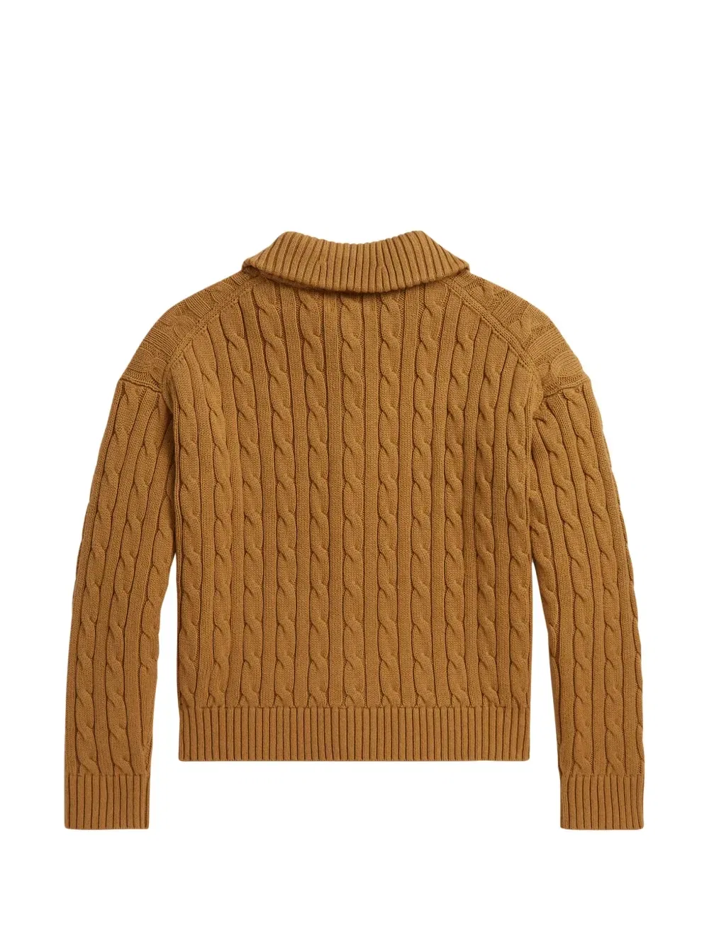 Кардиган фактурной вязки Polo Ralph Lauren Kids, бежевый — фото 2