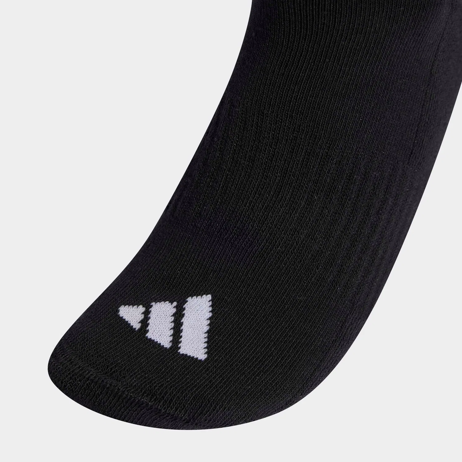 Женские носки с тремя полосами с мягкой подкладкой Adidas Performance, Black/White/White — фото 3