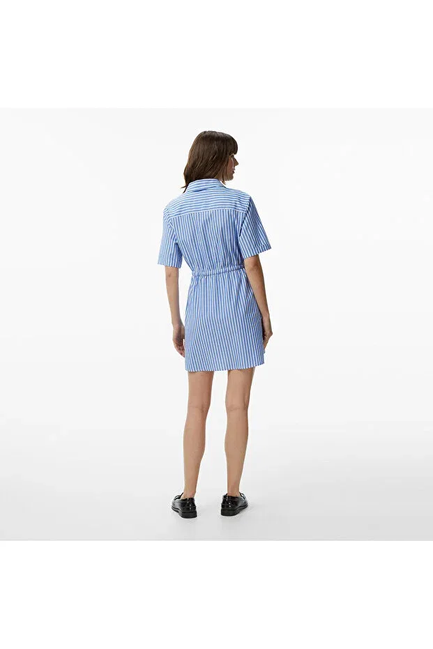 Женское платье-рубашка с коротким рукавом Tommy Hilfiger, Blue — фото 2