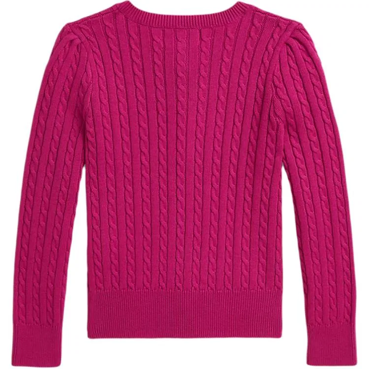 Детский свитер хлопковый Polo Ralph Lauren, Pink — фото 3