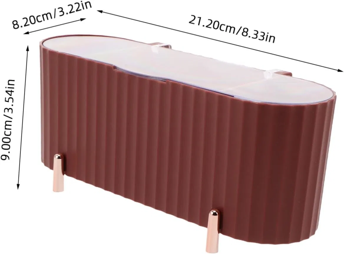 Органайзер для косметики VALICLUD, 1 шт, 21.2x8.2x9 см, Dark Red — фото 2
