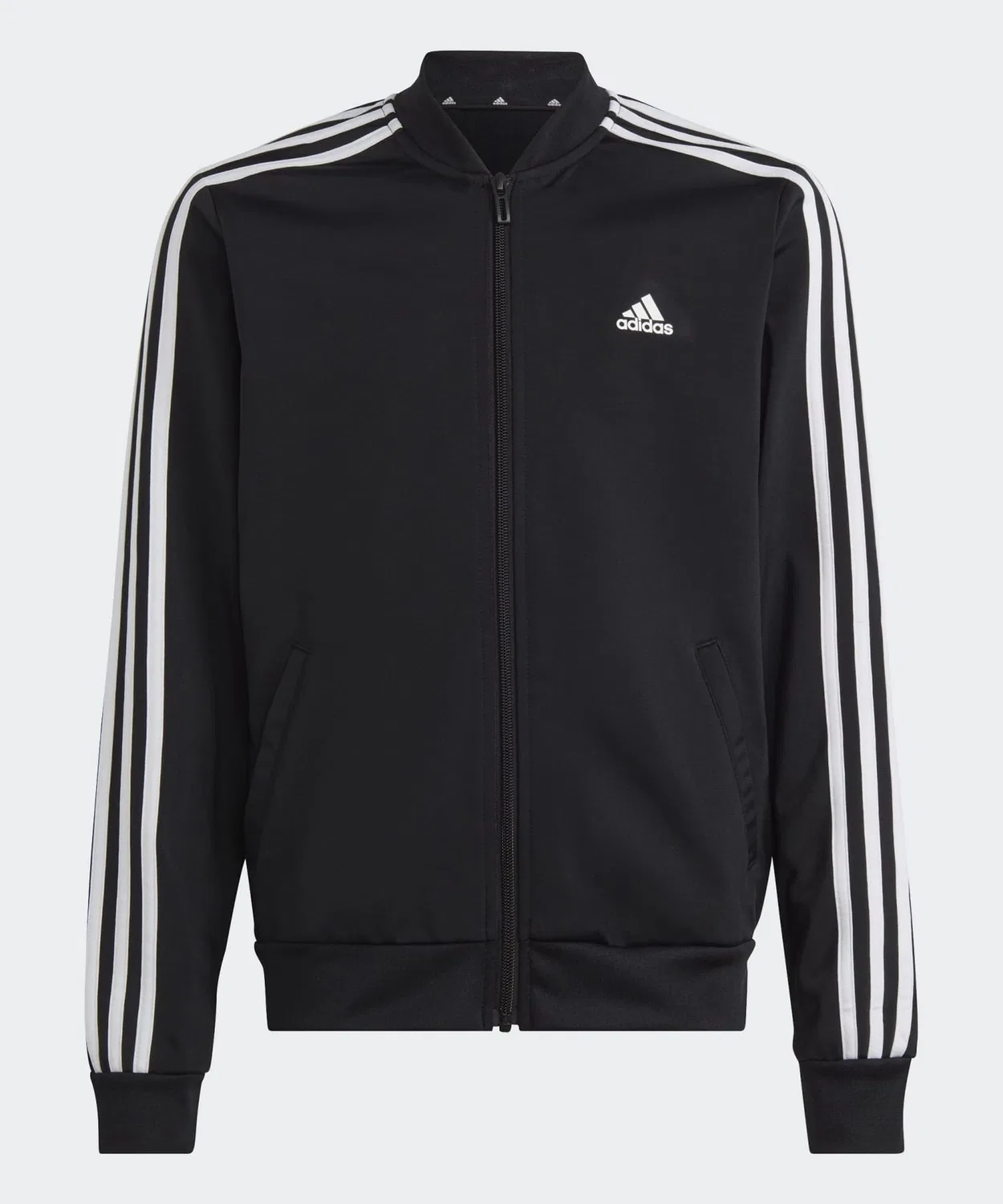 Детский спортивный костюм с тремя полосками Essentials 3-Stripes Adidas, Черный — фото 2