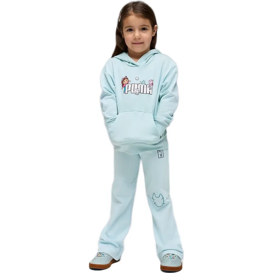 Детский свитшот с графическим принтом Gdh Graphic Puma, Синий — фото 3