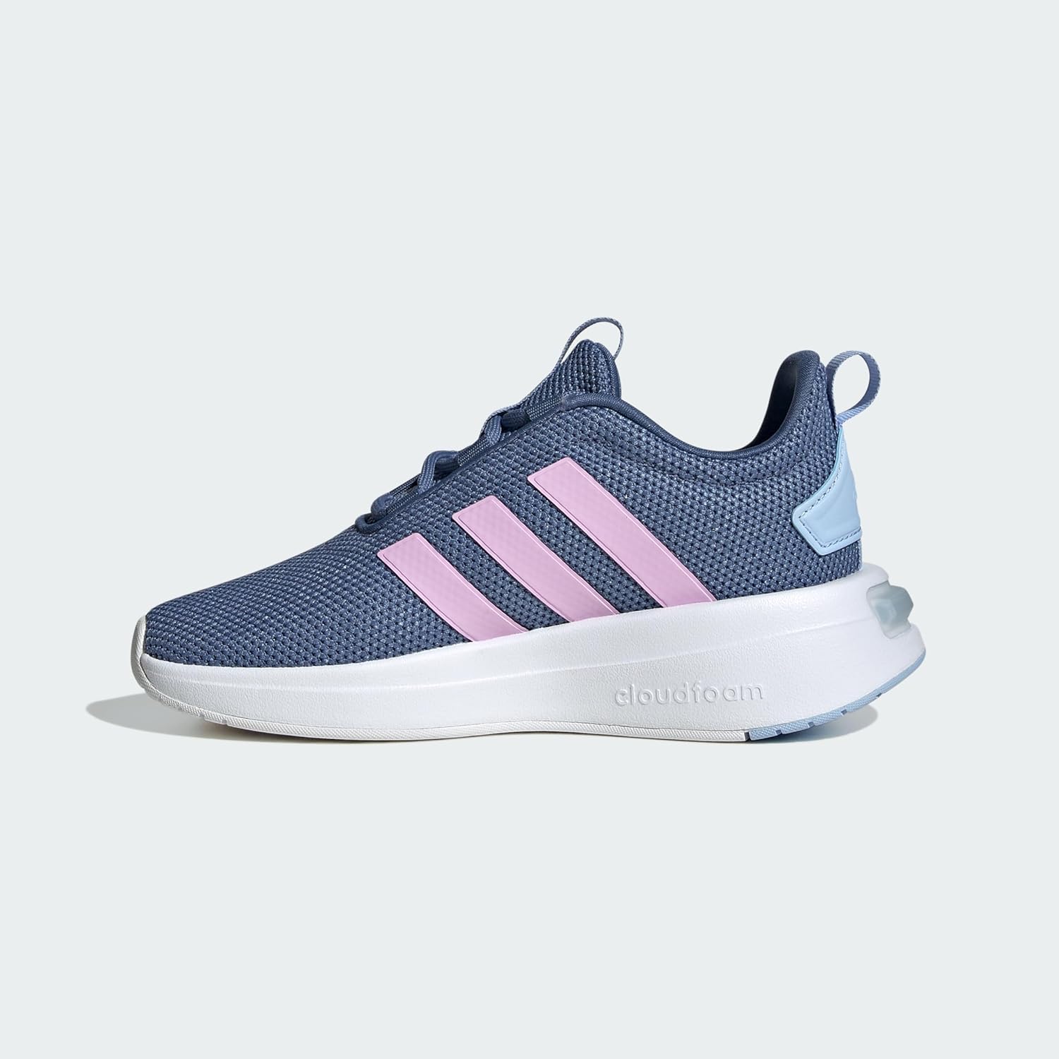 Детские кроссовки adidas Racer Tr23 (унисекс), синий/голубой/сиреневый — фото 4