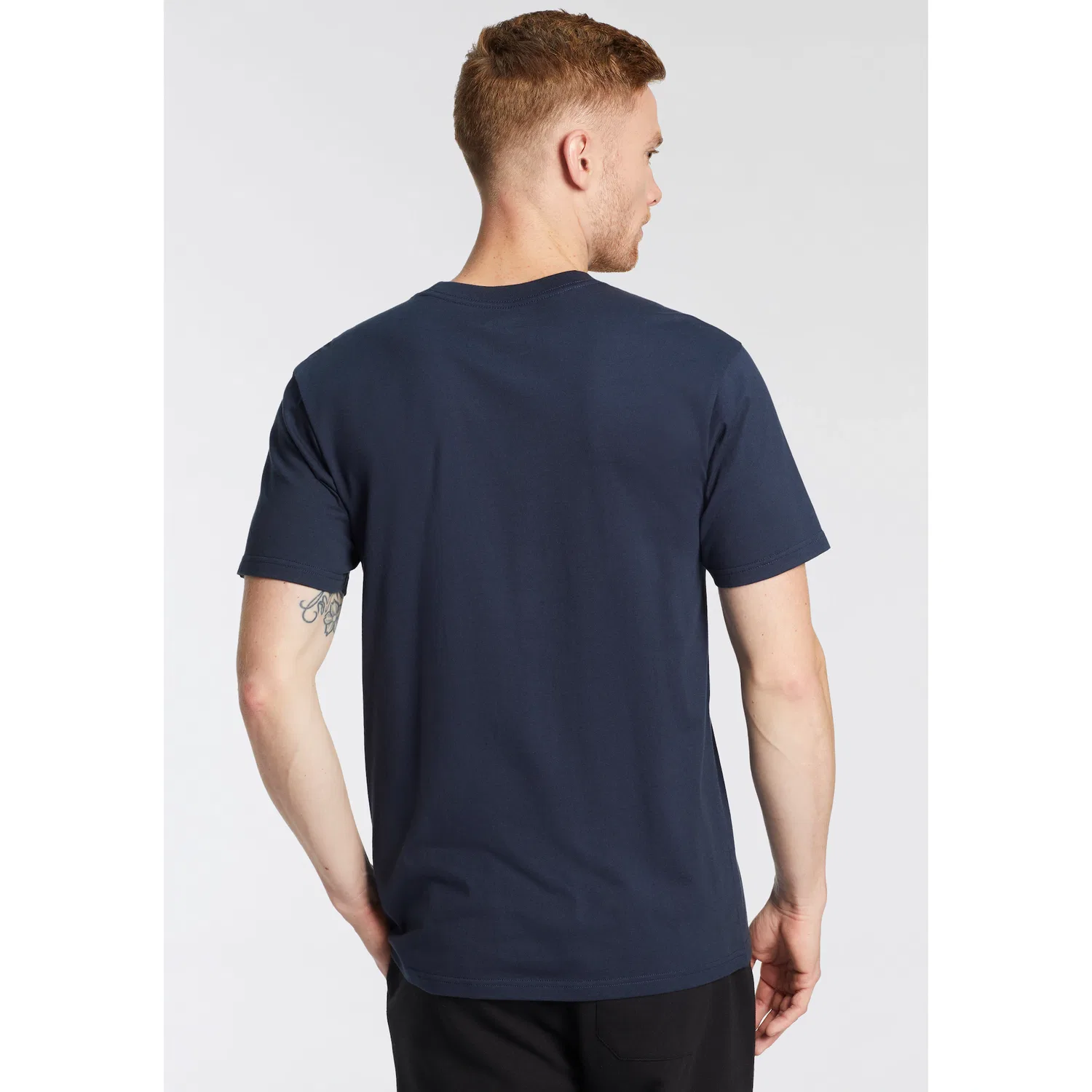 Детская хлопковая футболка с принтом Quiksilver, White/Navy — фото 3