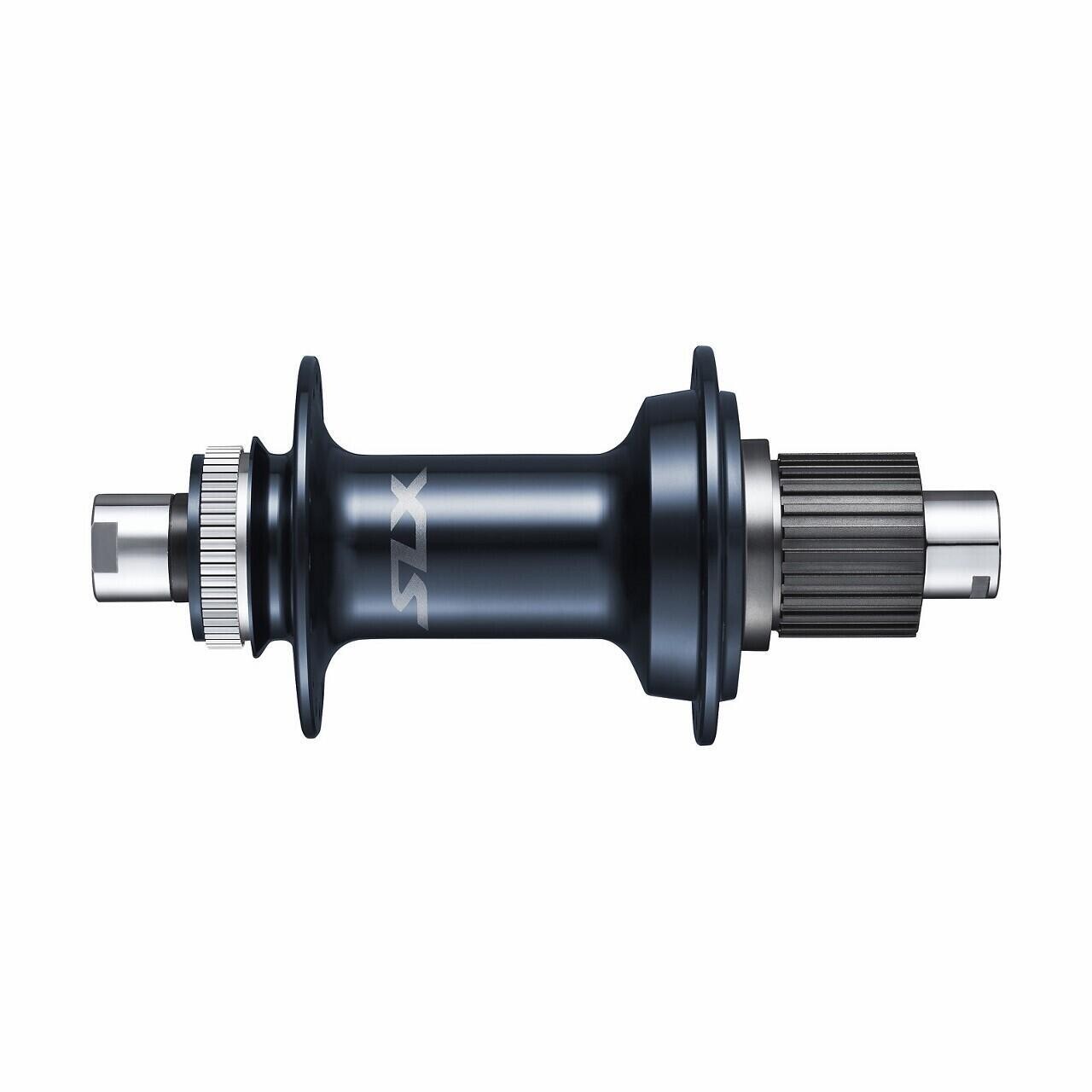 

Задняя втулка SLX FH-M7130-B 12-скоростная с центральным замком SHIMANO, черный / черный / серебристый