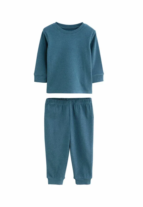 Пижамный набор 3 предмета Marl Regular fit Next Blue Navy, темно-синий/серый — фото 2