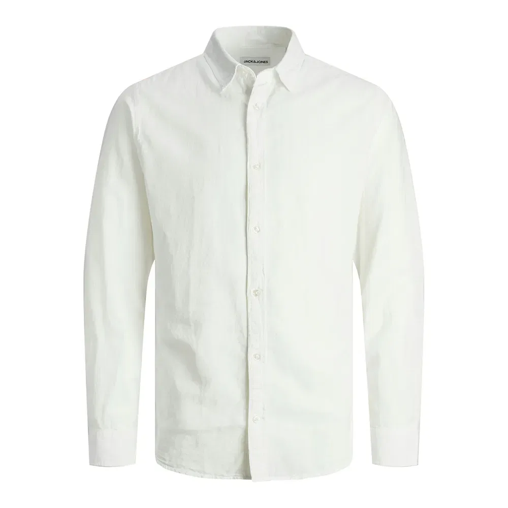 Рубашка с длинным рукавом Elinen Blend Jack & Jones, белый — фото 2