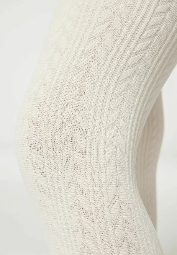 Термоштаны Calzedonia, Bianco Avorio Trecce — фото 3