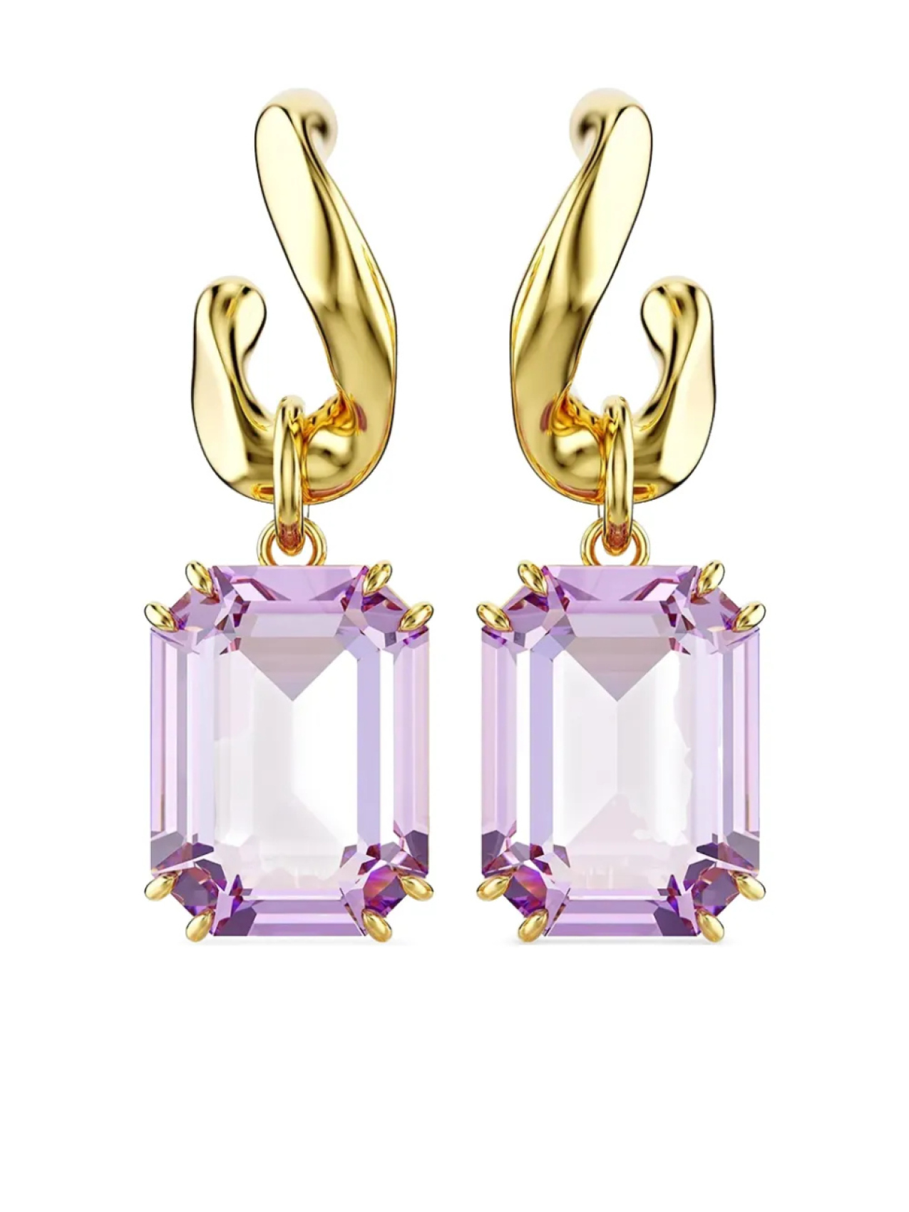 

Swarovski серьги-подвески Millenia, золотой