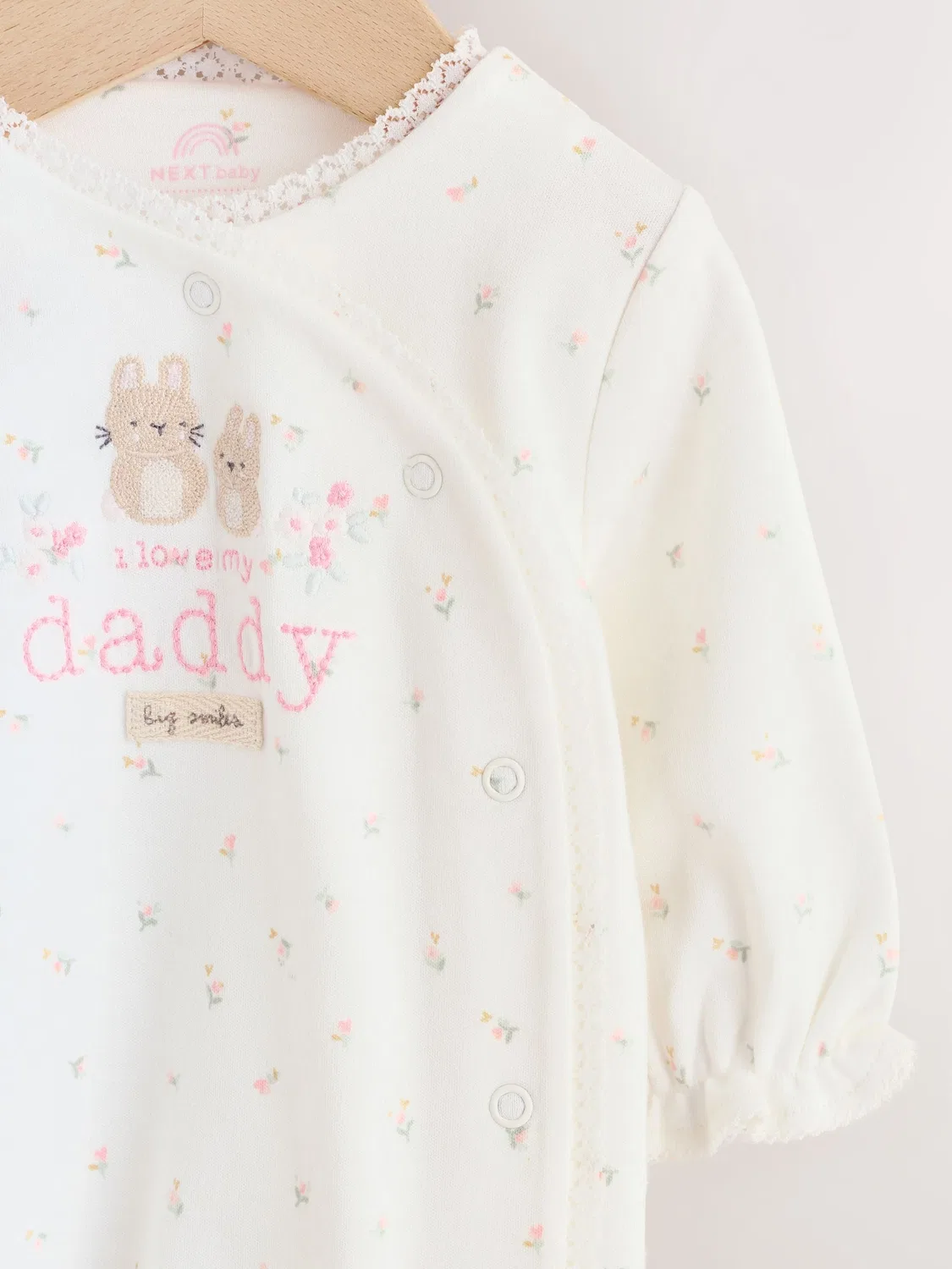Боди-слип Next Daddy Family, экрю — фото 3