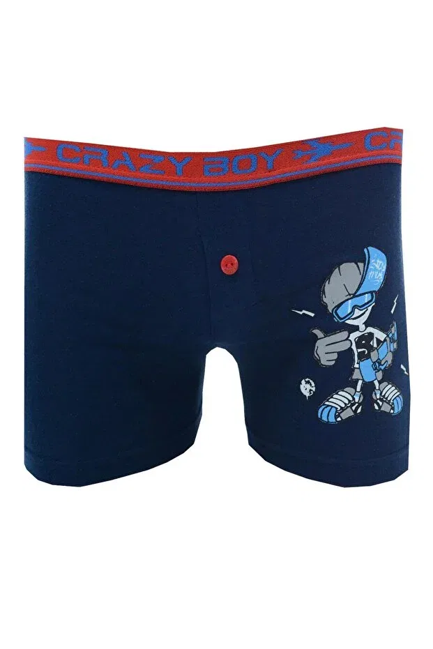 Детские боксеры для мальчиков с принтом Tutku, Navy Blue