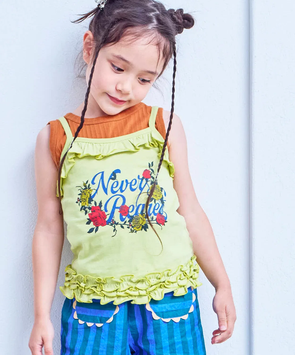 Детский топ-комбидрес с воланами Vintage Frilly Camisole MARKEY'S, Yellow
