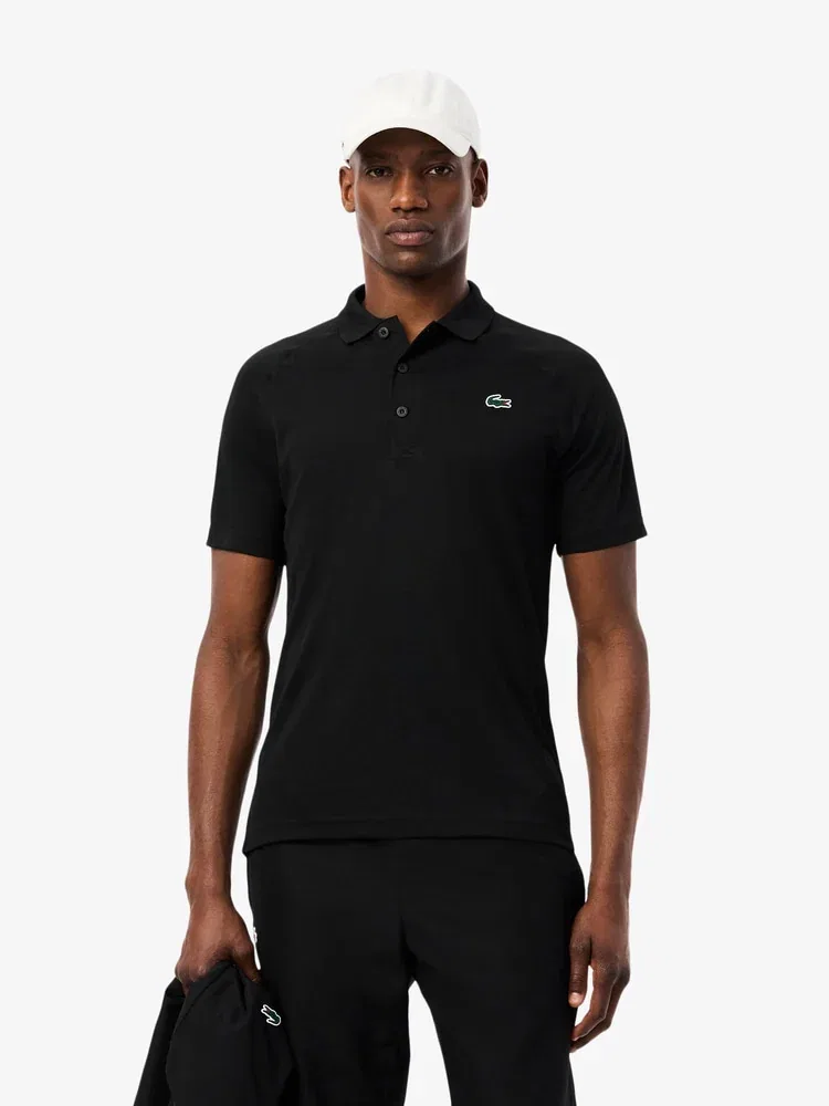 Футболка поло с реглан-рукавом LACOSTE, Black