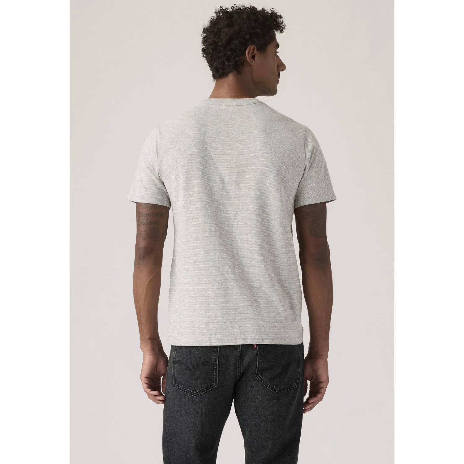Мужская футболка с нагрудным карманом Levi's, Gray Heather — фото 3