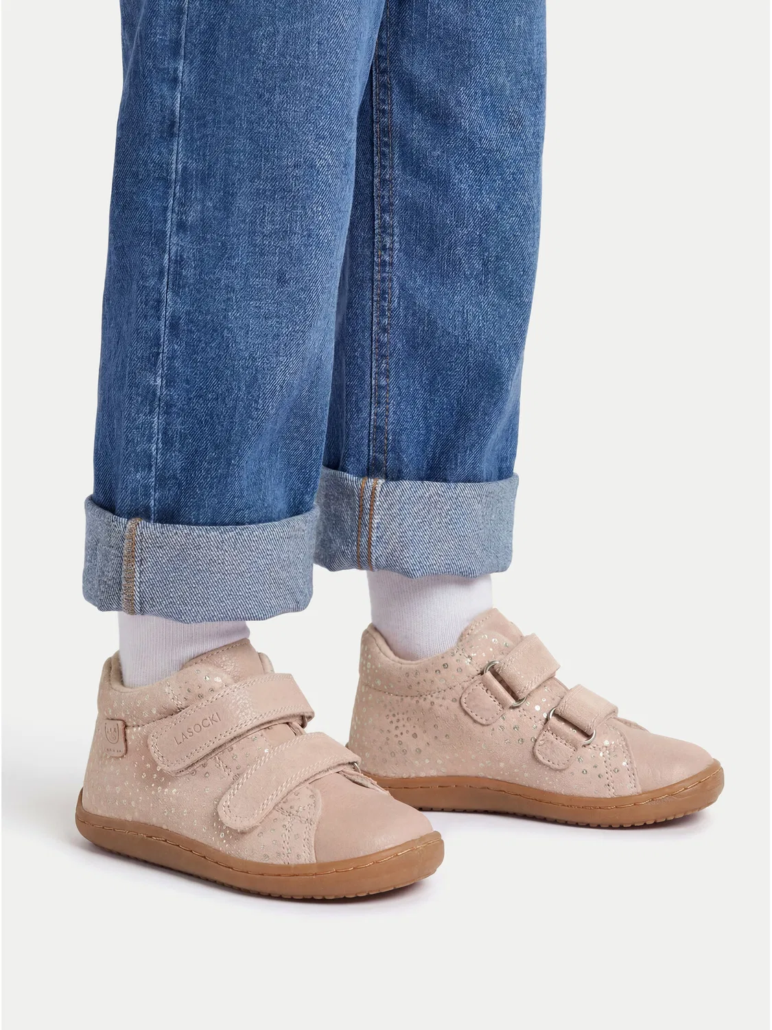 Ботинки на шнуровке для девочки Lasocki Kids, светло-розовый