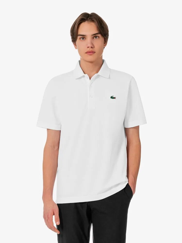 Футболка поло базовая LACOSTE, White — фото 4