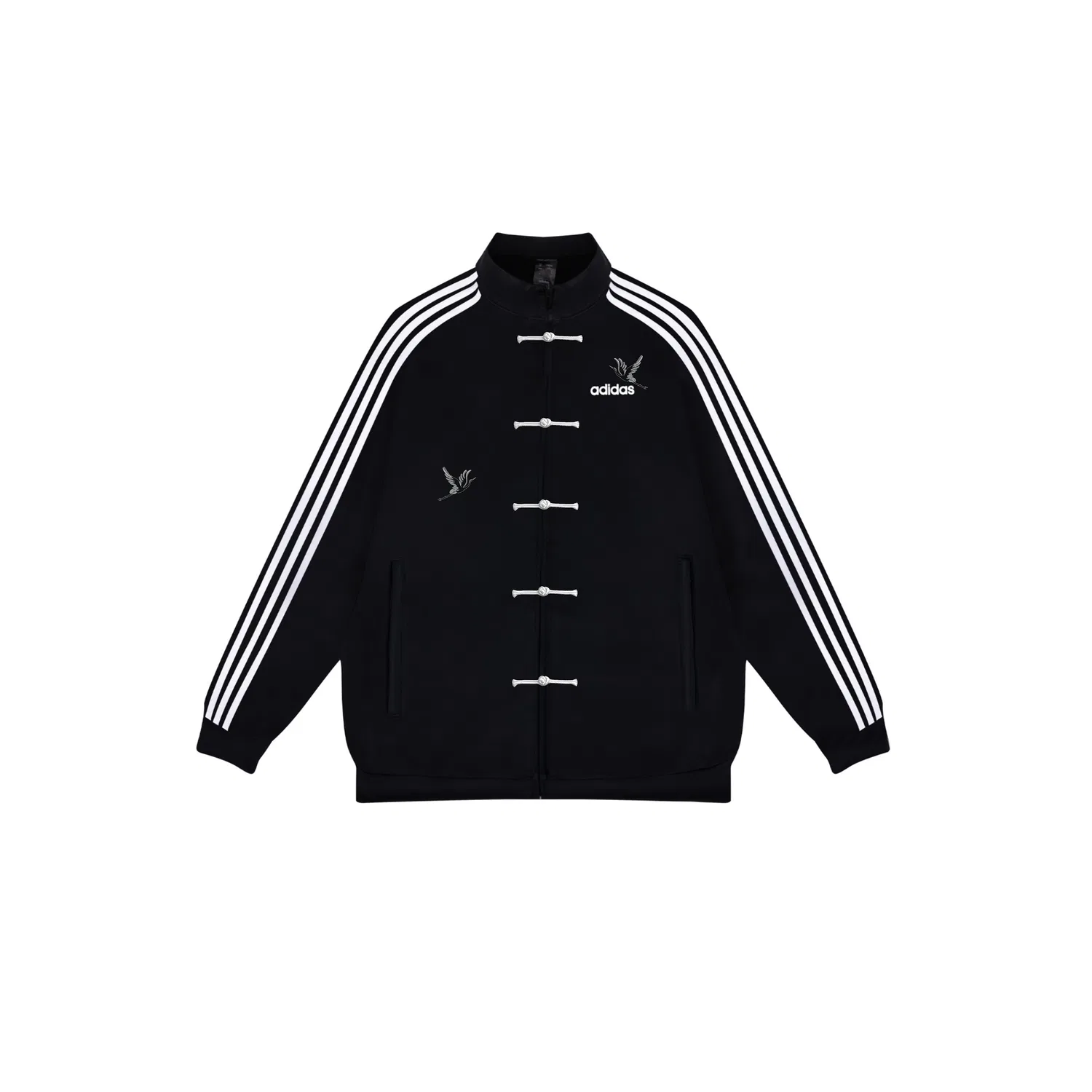 Женское худи Adidas ESSENTIALS New Chinese Style Black Crane, New Chinese Style Black Crane