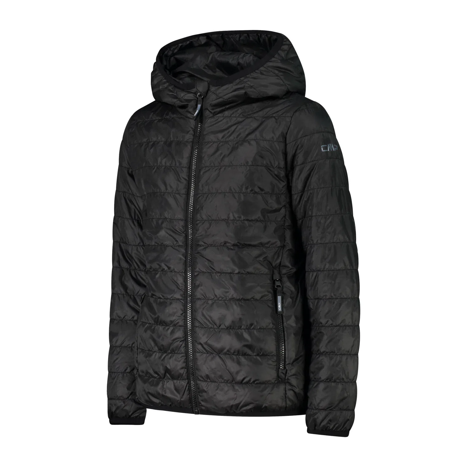 Детская стеганая куртка с капюшоном Kid Jacket Fix Hood Cmp, Schwarz — фото 3