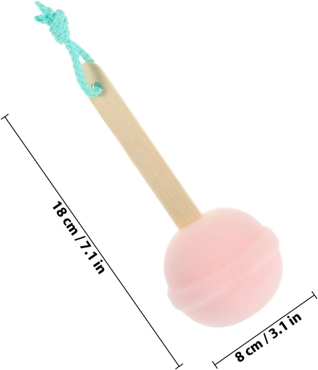 Мочалка для душа Lollipop, Mobestech, 2 шт, 18x8x8 см — фото 2