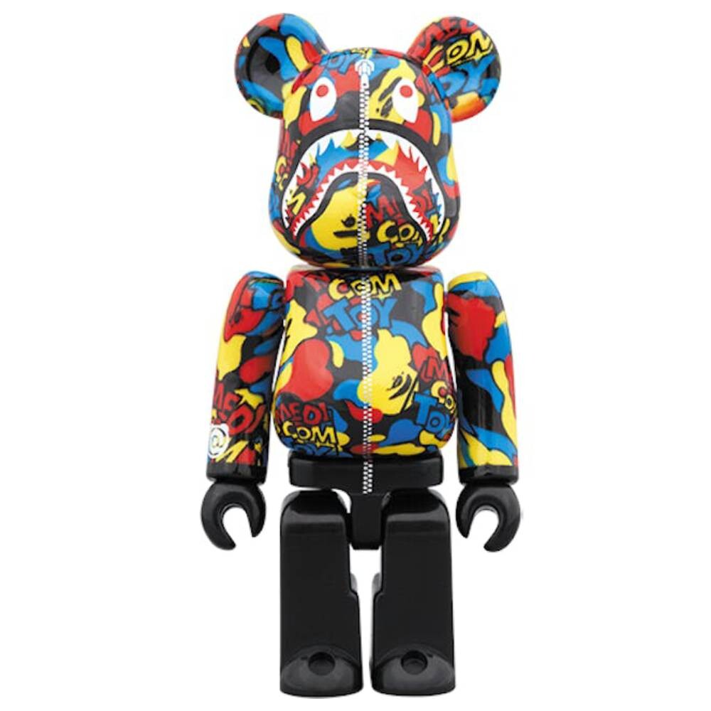 

Фигурка виниловая Bearbrick BAPE Camo Shark 100%, мультиколор