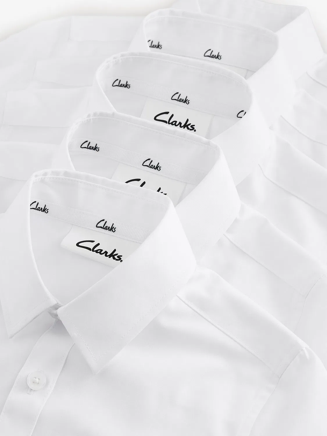 Рубашка Clarks прямого кроя на пуговицах, белая — фото 4