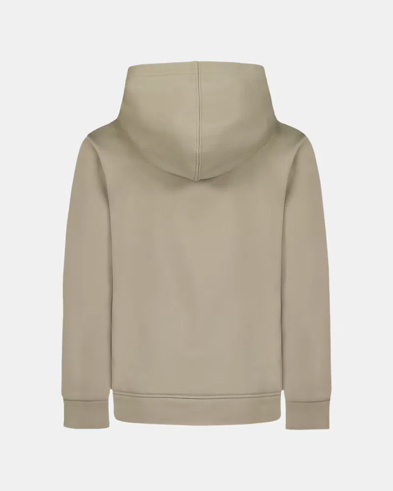 Худи для мальчиков из пике-флиса с выпрессованным логотипом UA Logo Emboss UnderArmour, Timberwolf Taupe — фото 3
