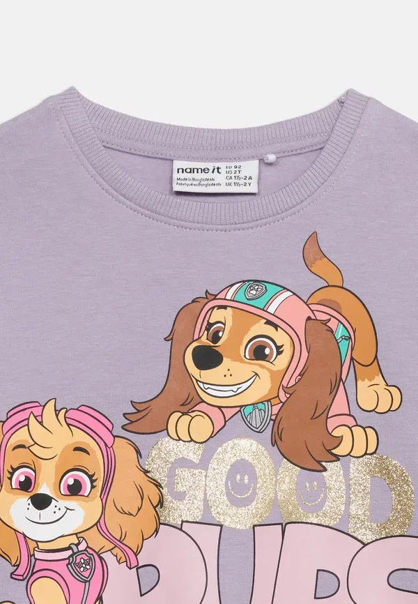 Свитшот с принтом Paw Patrol Name It, Lavender Gray, серый — фото 4