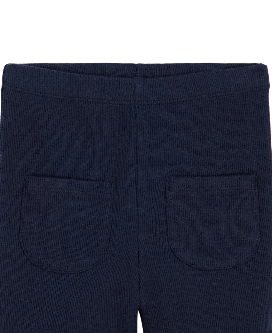 Детский комплект из топа и брюк с длинным рукавом, с принтом Tommy Hilfiger, Pink/Navy — фото 4