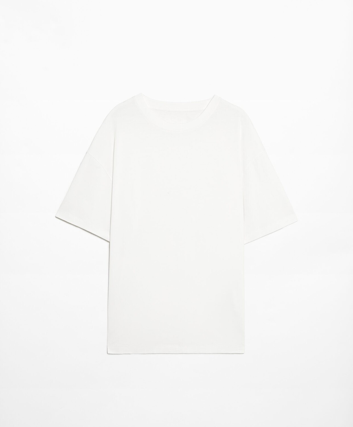 

Футболка Oysho Short Sleeve Cotton Blend, белый