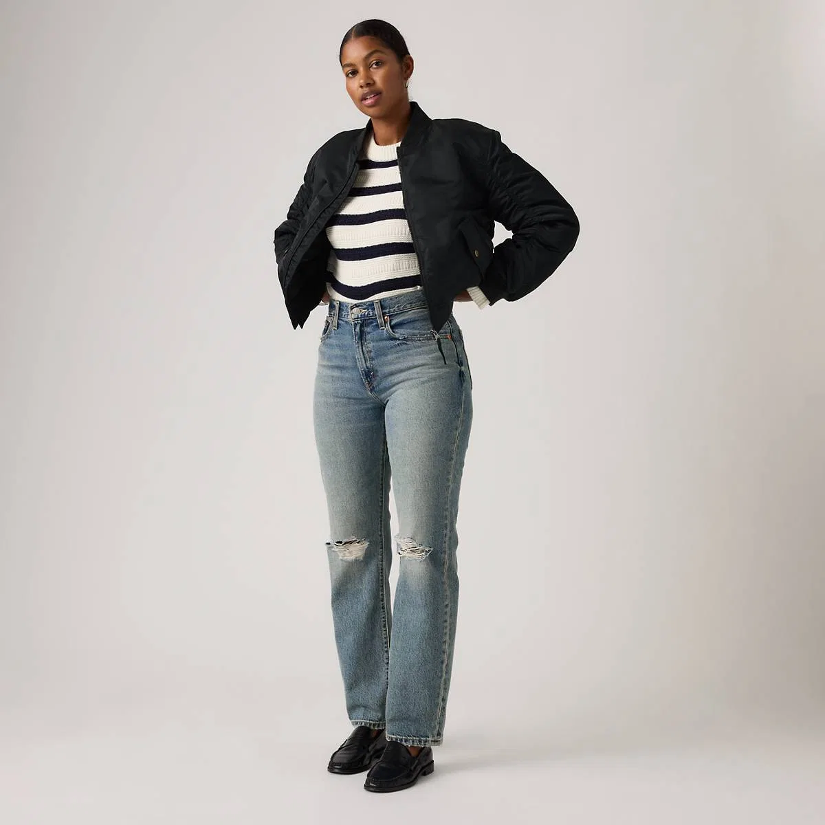 Куртка-Бомбер в стиле вестерн «Скаут» Levi's, Anthracite Night - Black — фото 2