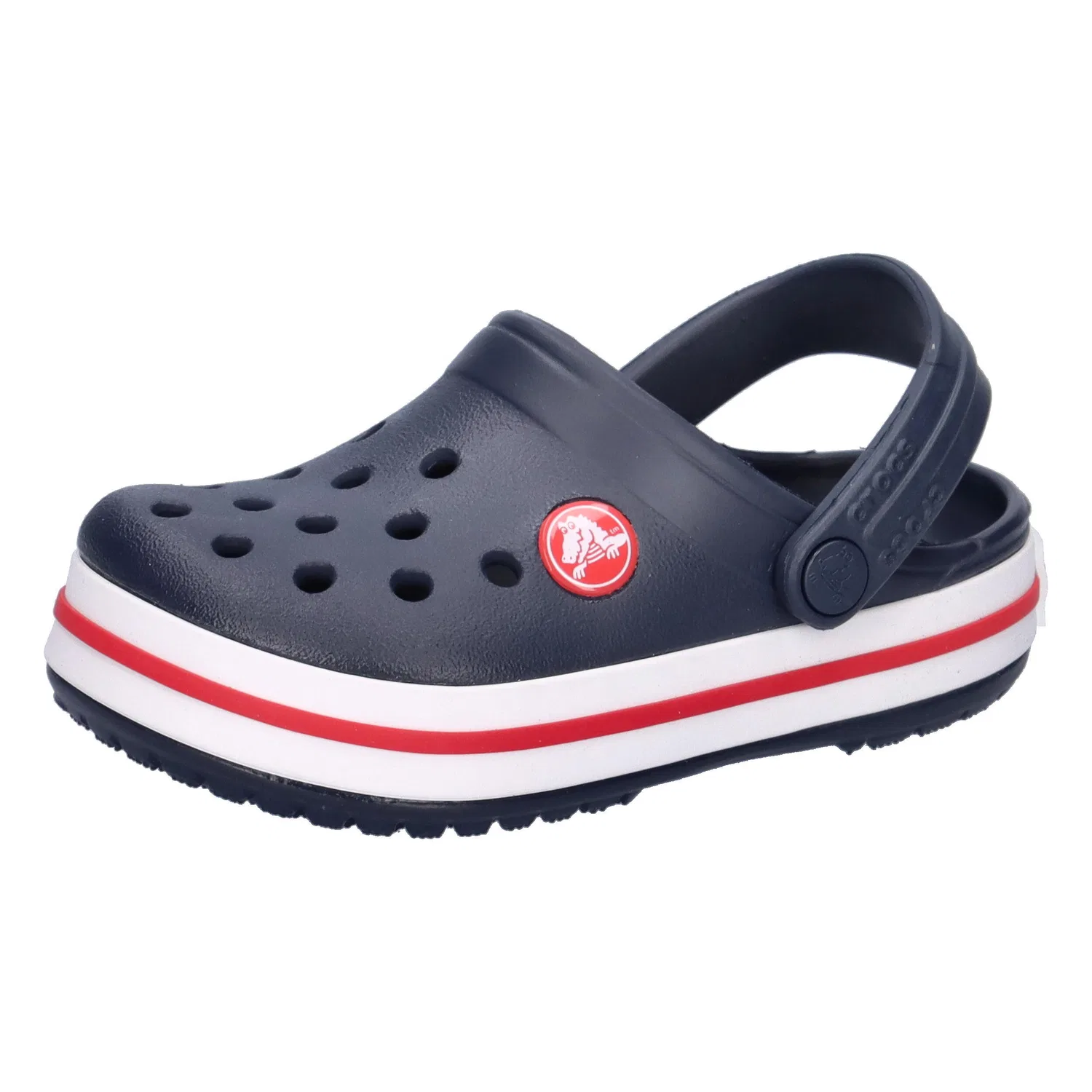 Детские сандалии с ремешком Crocband Clog Crocs, Темно-синий Красный Темно-синий
