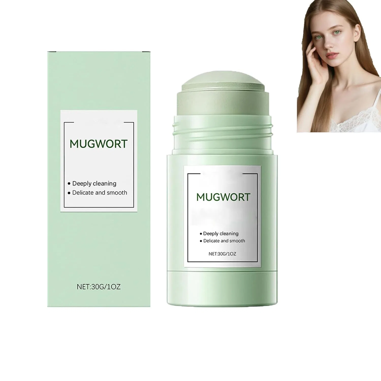 Глиняная маска-пен для лица Mugwort, 30 г, 1 шт, 1pcs Homomdy