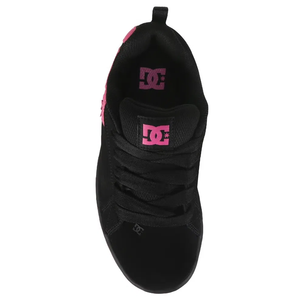 Детские кроссовки Court Graffik Dc Shoes, Black/Pink — фото 4
