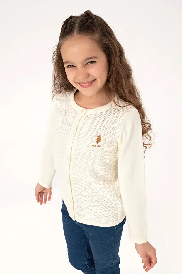 Детский кардиган для девочек с длинным рукавом U.S. Polo Assn., Multicolor