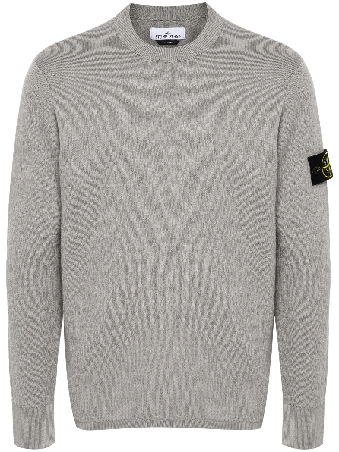 Свитер с символом компаса Stone Island, серый