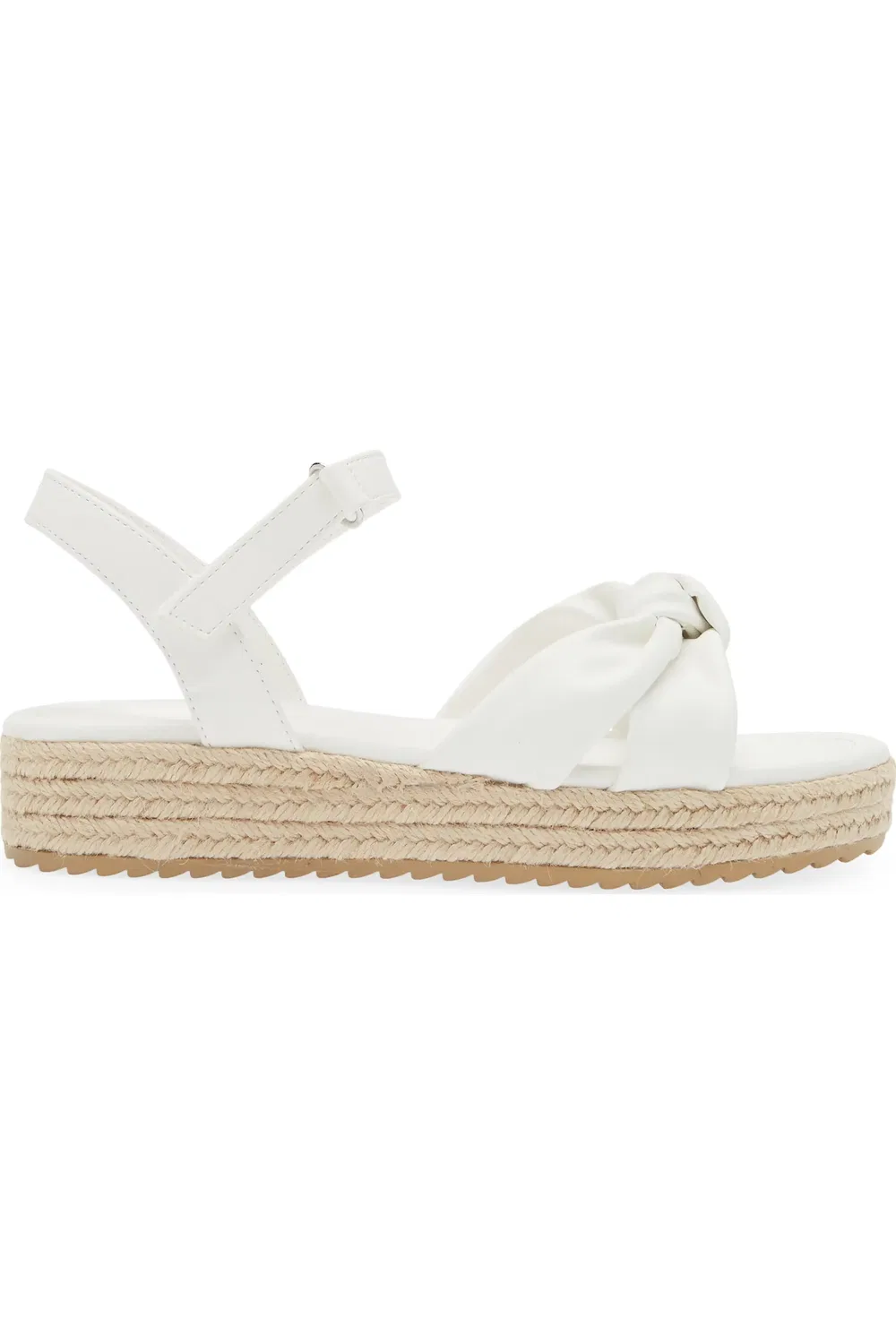 Сандалии детские на танкетке Bren Espadrille Wedge Sandal Nordstrom, белый — фото 3