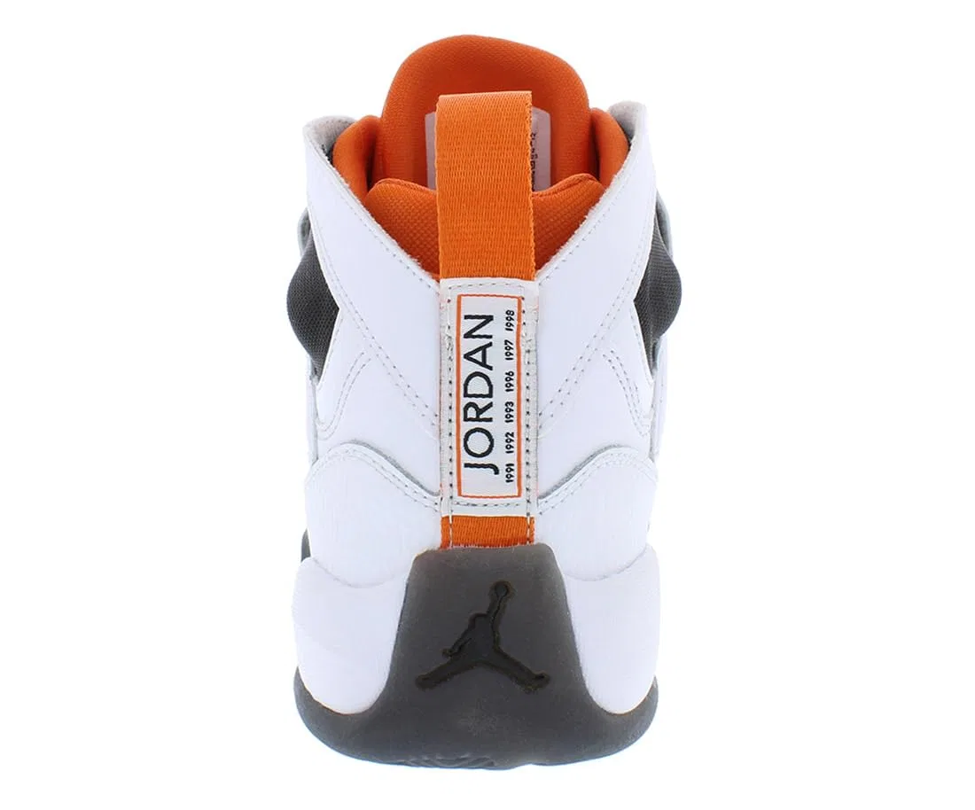 Детские баскетбольные кроссовки для мальчиков Jumpman Two Trey Jordan, White Orange — фото 4