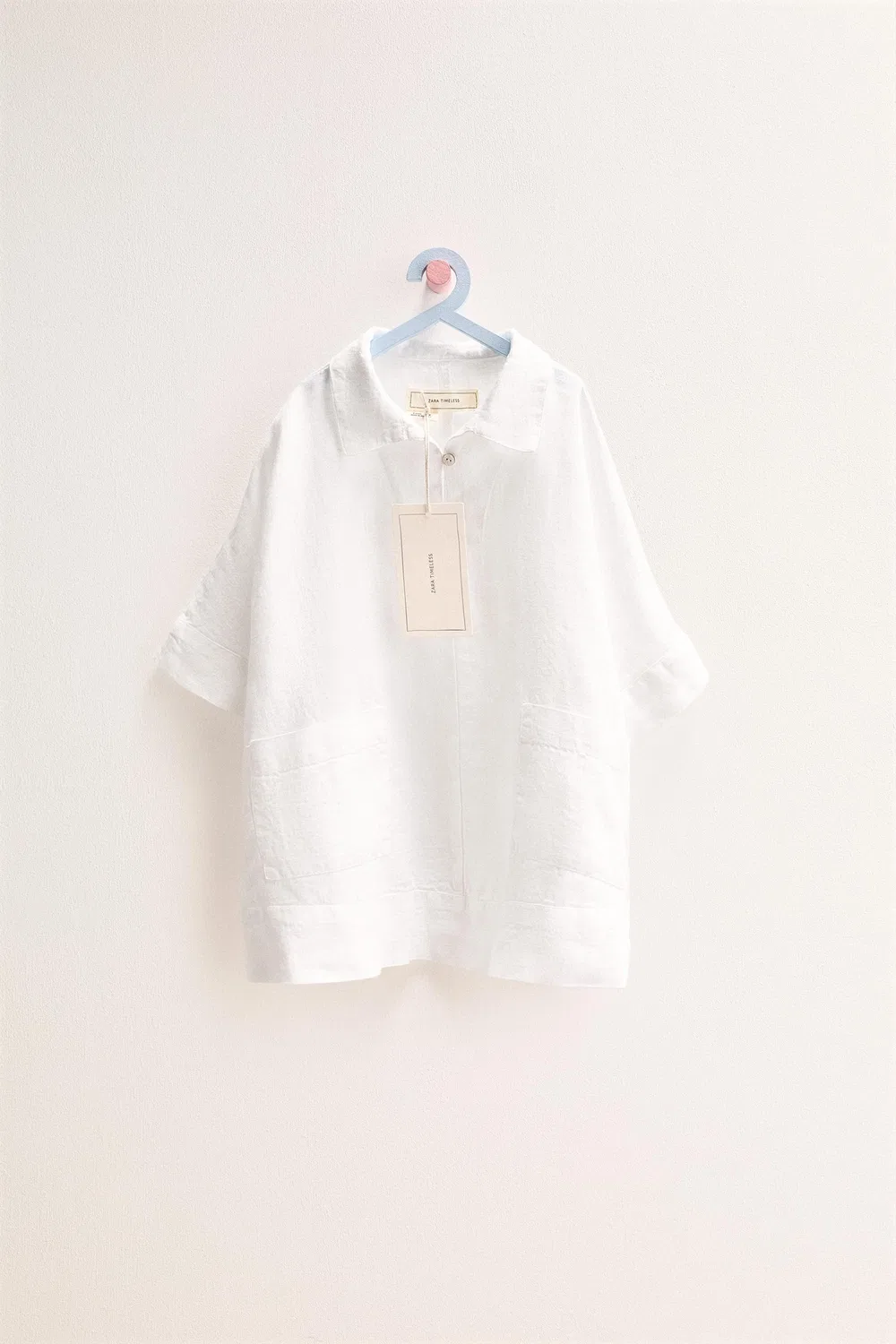Платье-рубашка ZARA TIMELESS из 100% льна, White