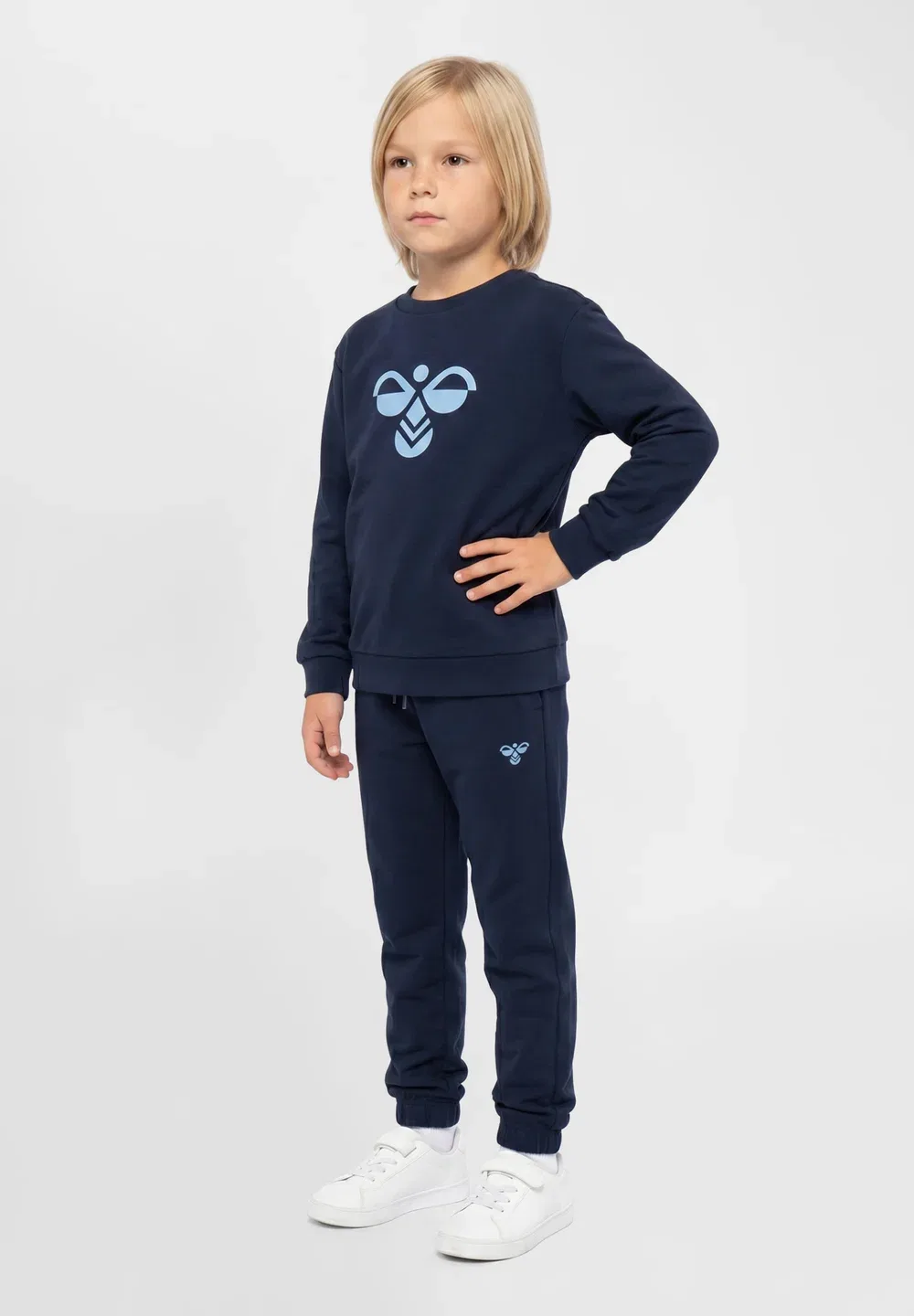 Hmljr reg tukas sweatshirt unisex - sweatshirt Hummel, Dress Blues Flint Stone