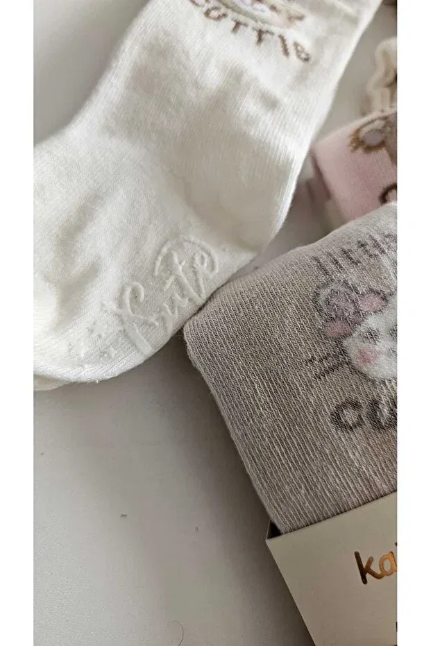 Детские колготки для девочек хлопковые Beyaz Bebe, Ecru — фото 3