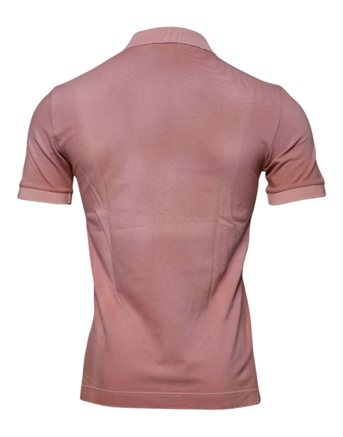 Мужское поло с вышивкой короны Pink Crown Collared Short Sleeve Polo T-shirt Dolce & Gabbana, Pink — фото 4