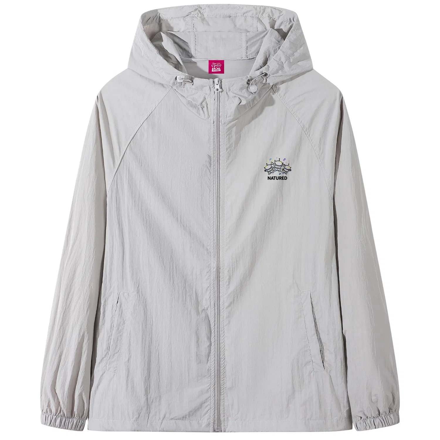 Детская ветровка с капюшоном защита от солнца Disney, Light Gray