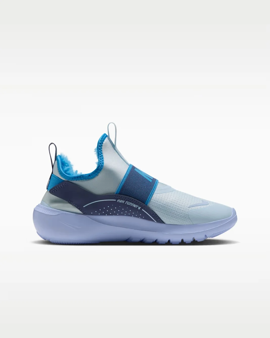 Кроссовки подростковые Nike Flex Runner Warm, светло-синий — фото 2