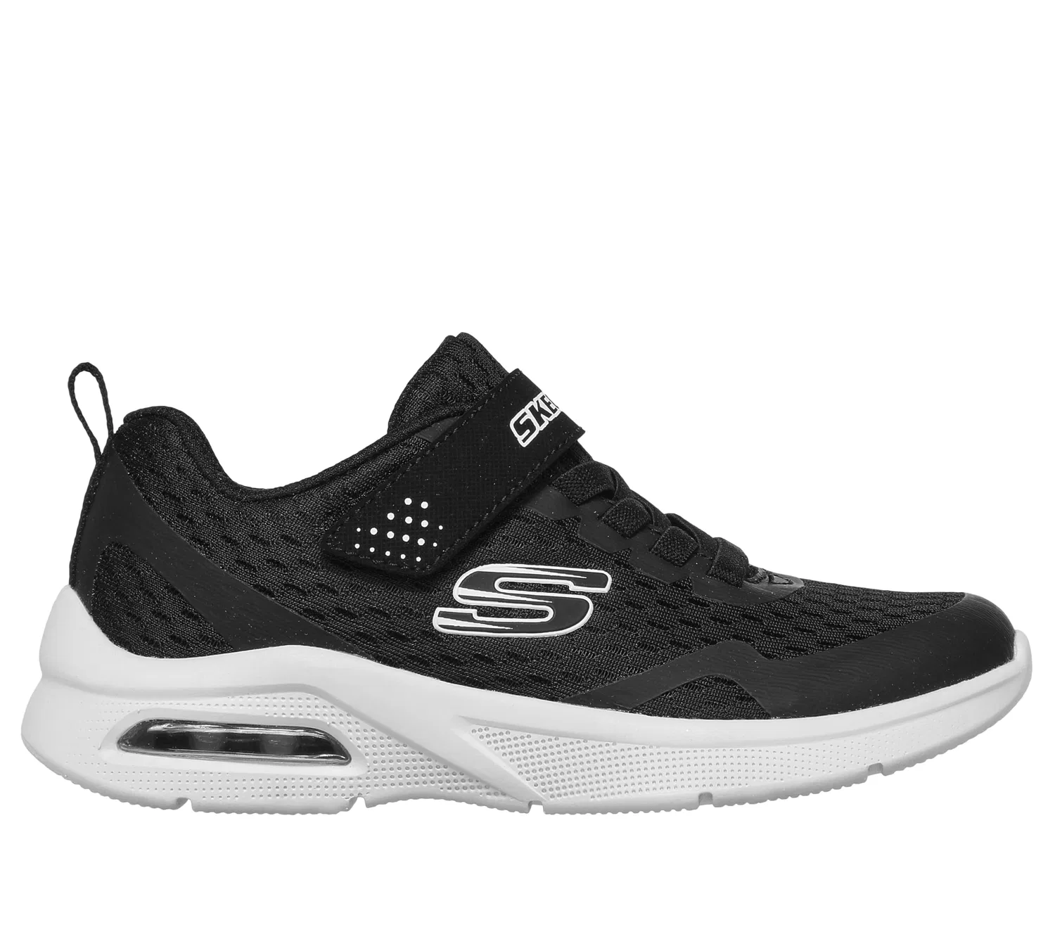 Детские кроссовки для мальчиков с воздушной амортизацией Microspec Max Torvix Skechers, Black White Lght — фото 4