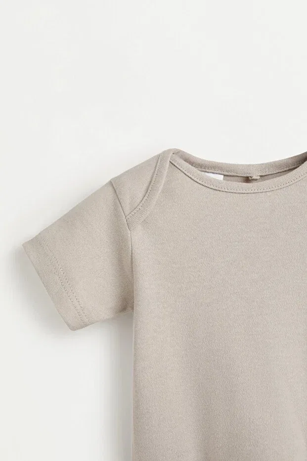 Детское боди-комбинезон хлопковый комплект 4 предмета Lefties, Light Gray — фото 3