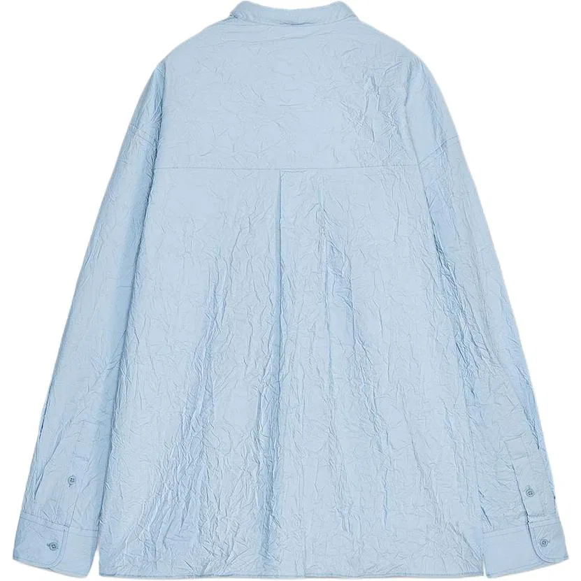 Рубашка с длинным рукавом ZARA x LINFANGLUTEBIEHEZUO Fanglu Lin, Light Blue — фото 3