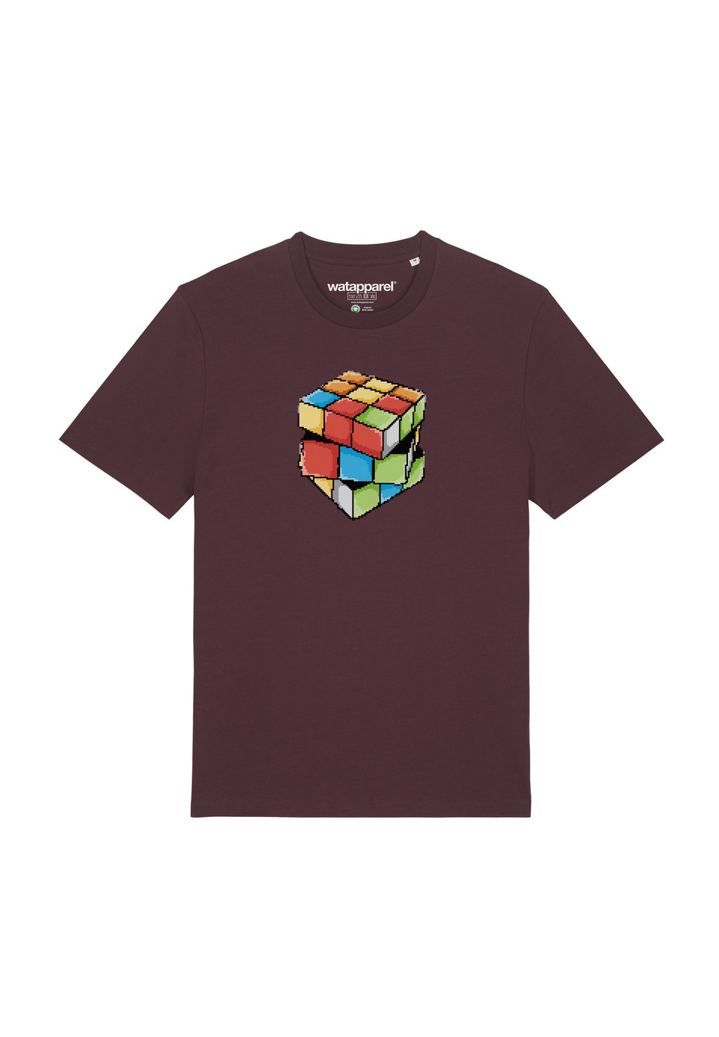 

Футболка с принтом PIXEL ZAUBERWÜRFEL watapparel, темно-красный
