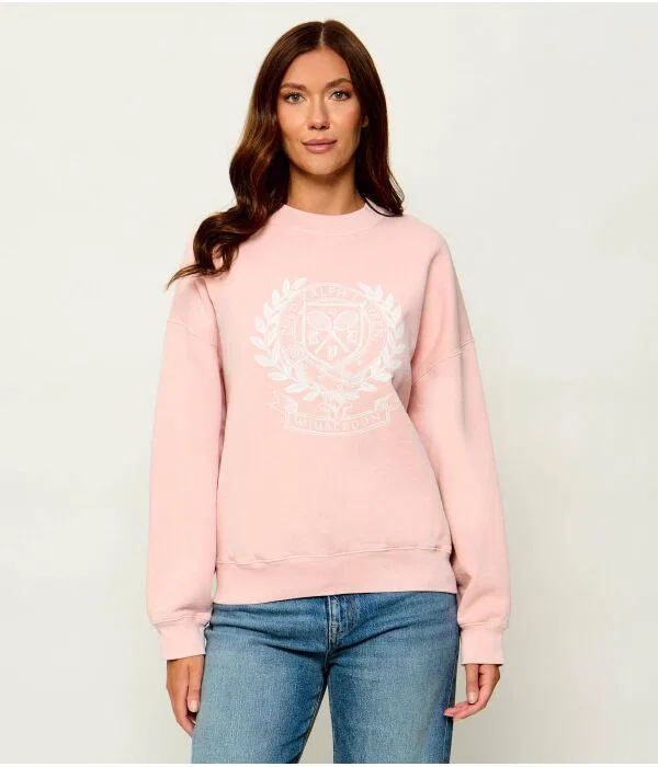 Женский пуловер с длинным рукавом Polo Ralph Lauren X Wimbledon, Rosa