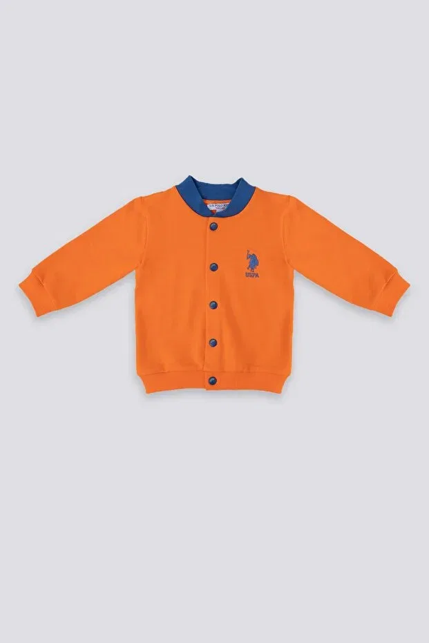 Детский кардиган с длинным рукавом U.S. Polo Assn., Orange